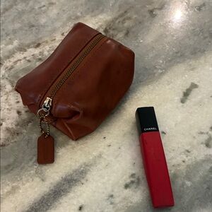 Vintage rare coach coin purse, toilette bag. Pudgy slouchy!